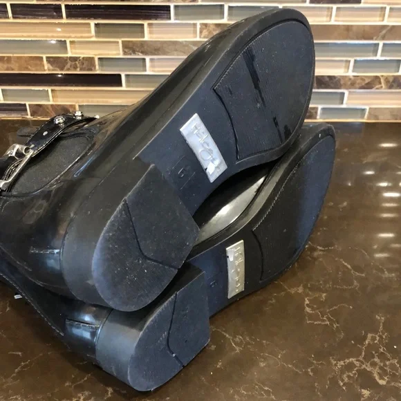 Halogen studded rubber rain booties boots women’s size 6 - Picture 8 of 8